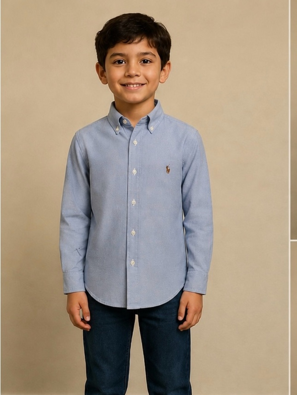 Ralph Lauren Light Blue Button-Down Oxford Shirt